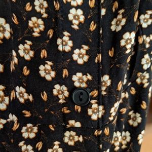 Floral Botton Down Maxi Dress